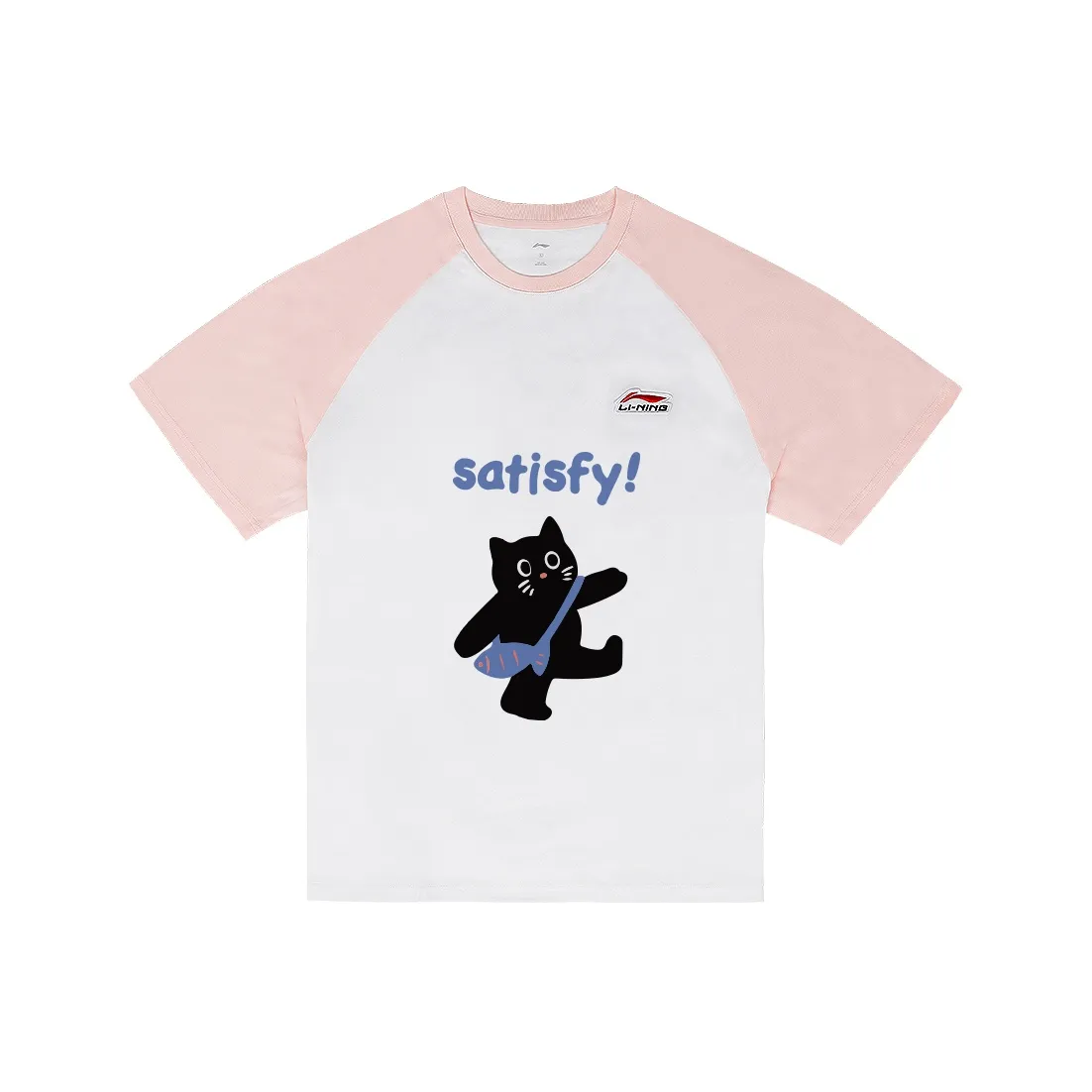 LiNing T-Shirt Унисекс Белый Розовый