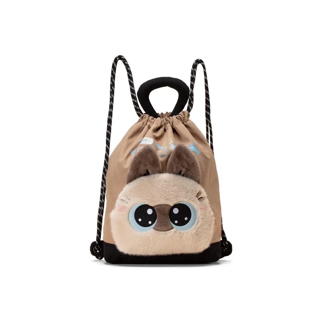 G.DUCKKIDS Нейлоновый рюкзак стандартный грустная девушка THREE пятнистая кошка пингвин пингвин