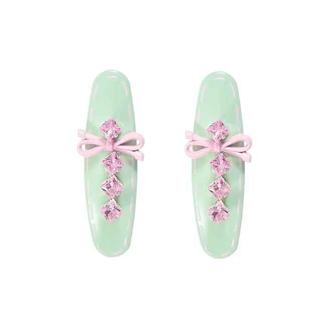 The Green Party Заколки для волос из имитации ромба сплав женские