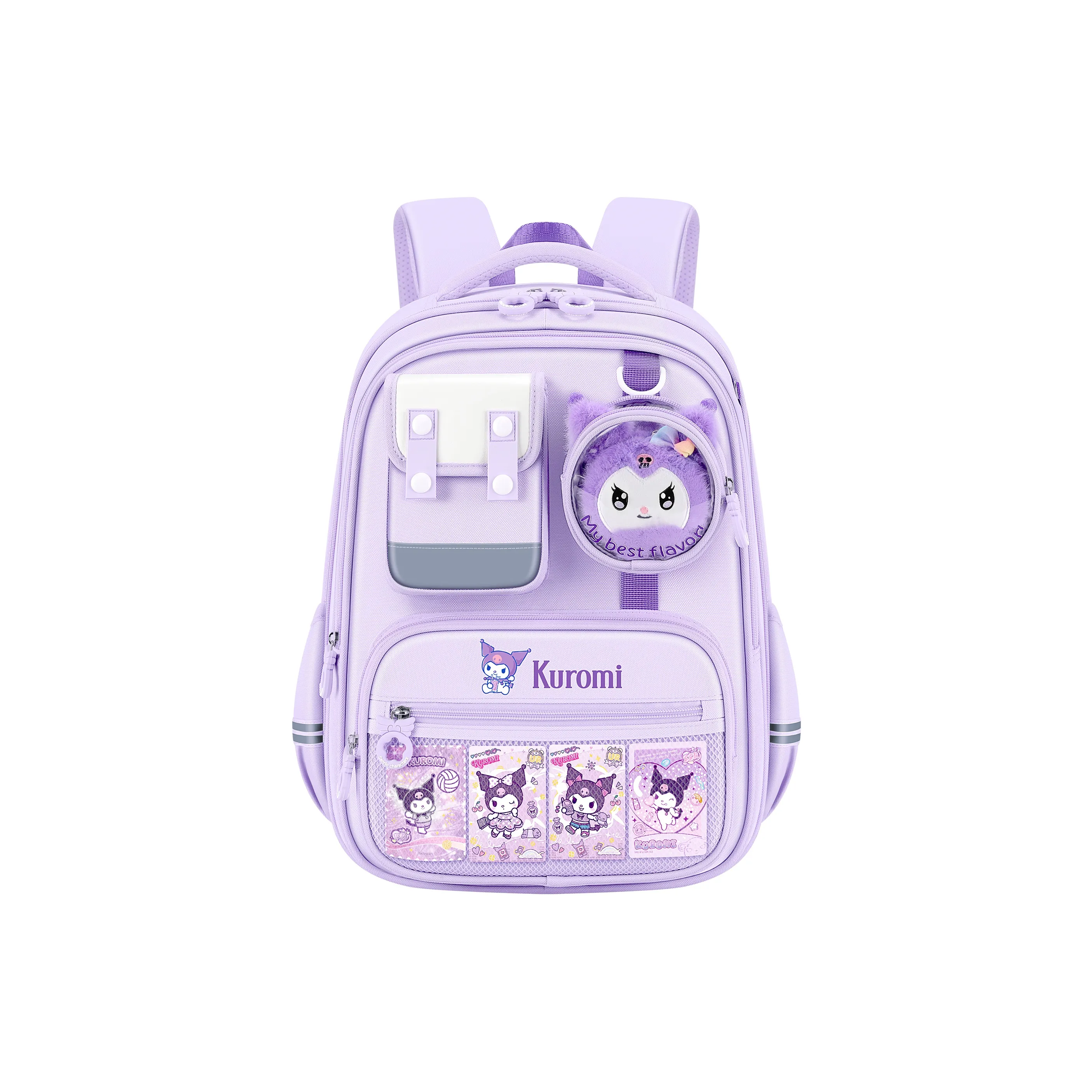 Sanrio Kulomi Polyester Студенческая сумка Стандартная Женская Фиолетовая