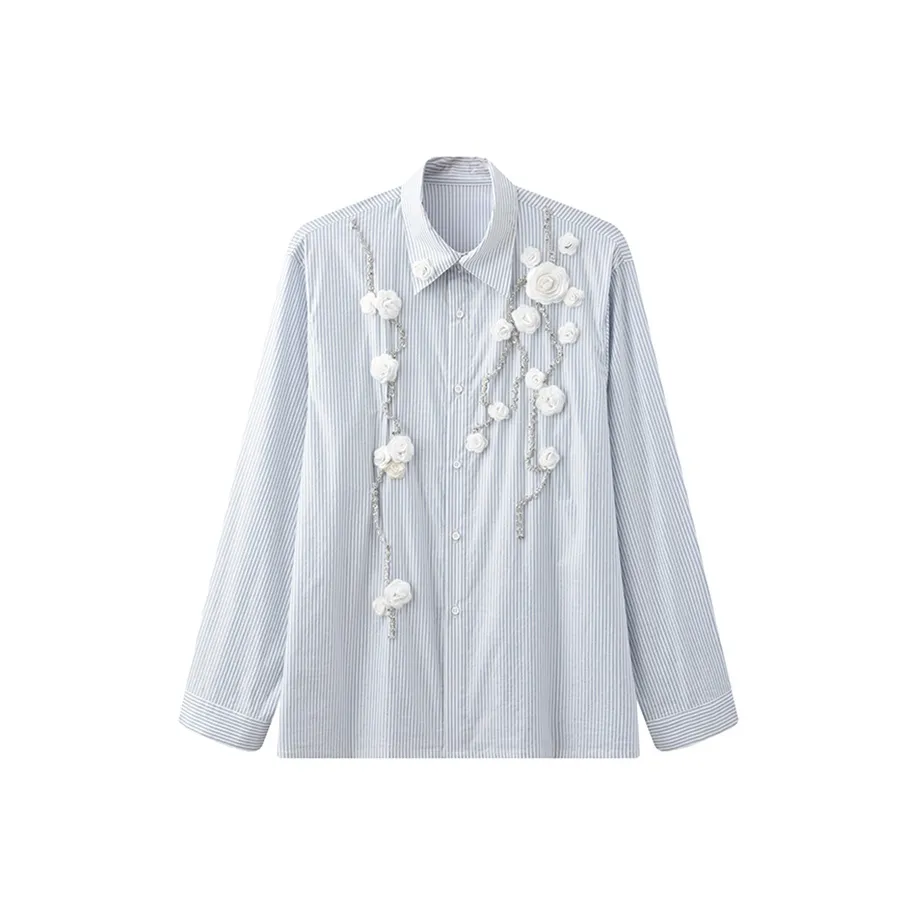 EDRPIUS Светло-синие унисекс рубашки