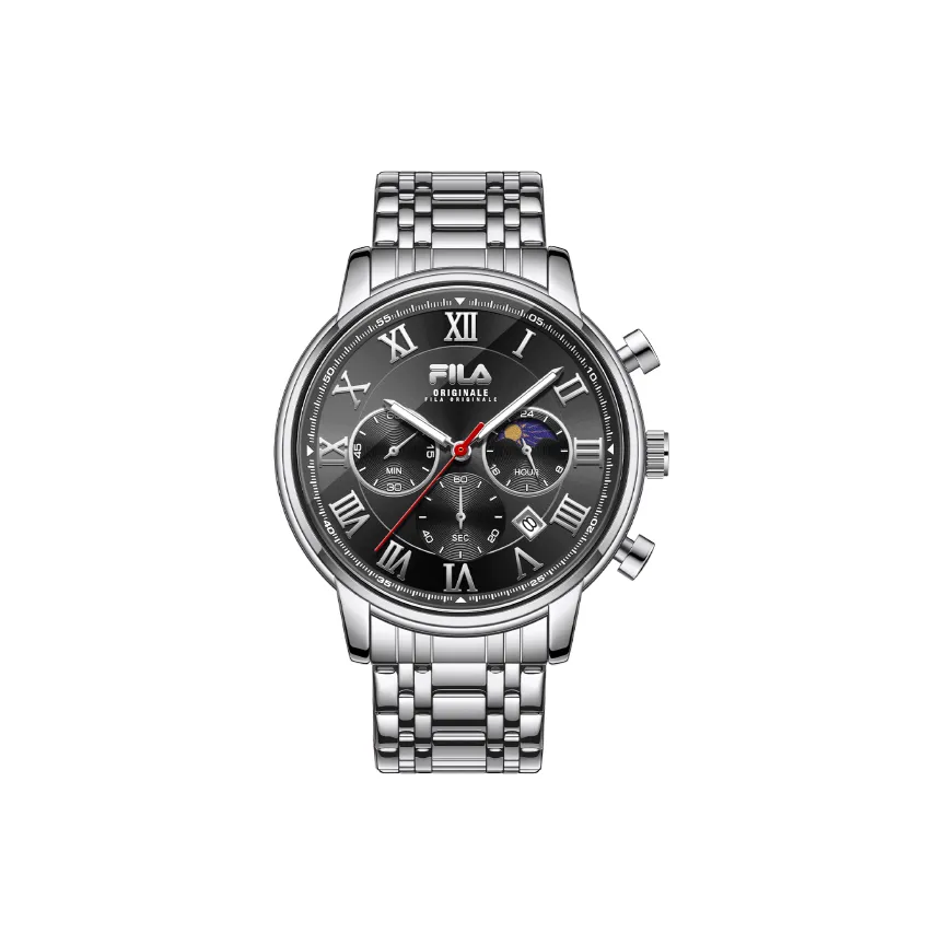 FILA Classic Collection Кварцевые мужские наручные часы с черным циферблатом