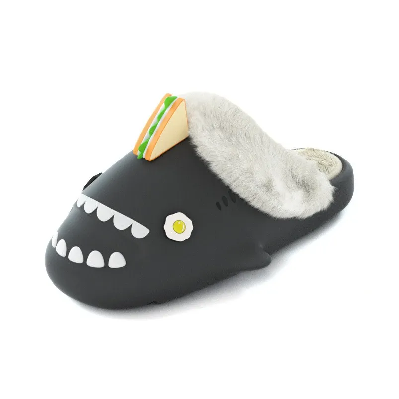 HelloSlippers Shark Winter Sharkicks Winter Sandwich Домашние тапочки с открытым каблуком унисекс