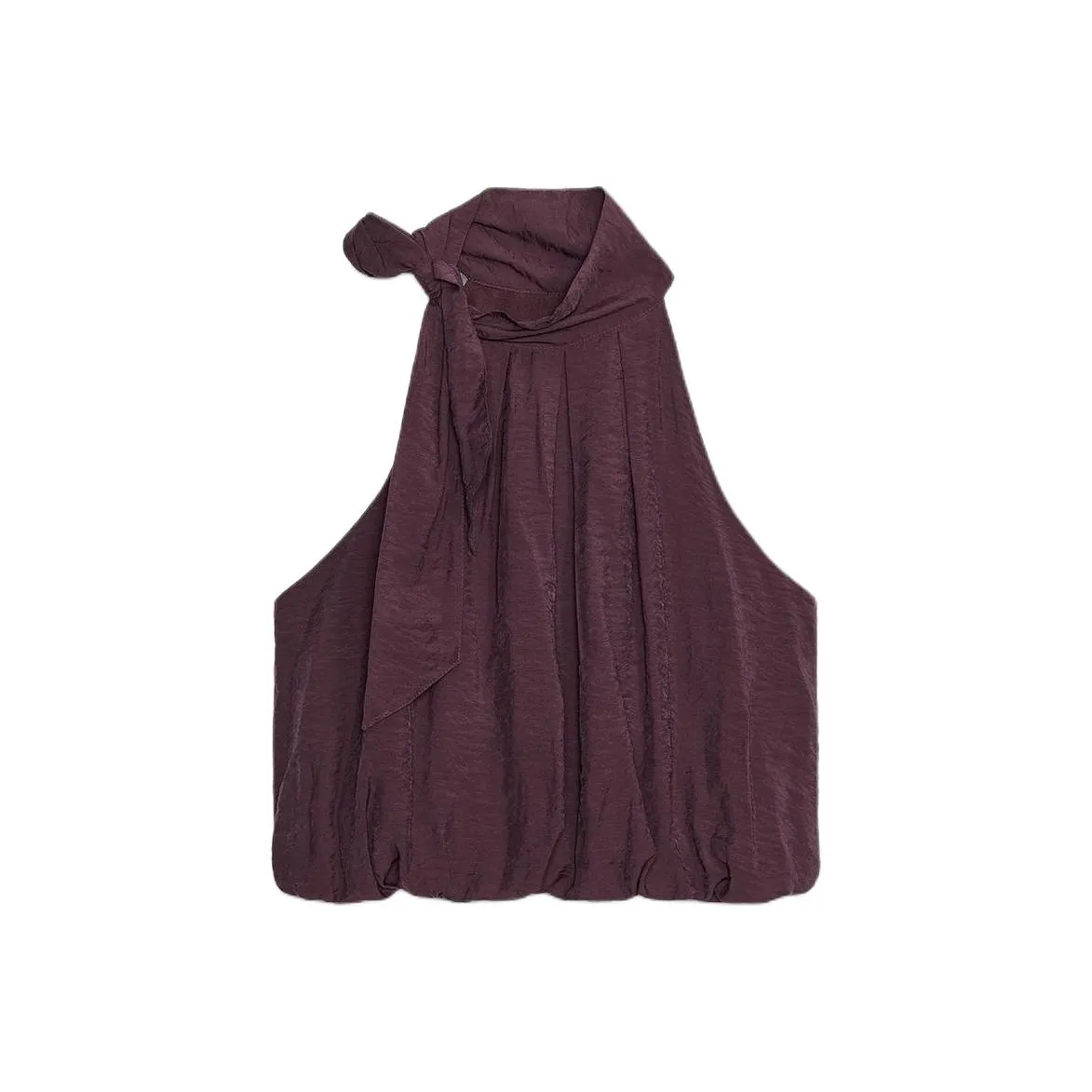 ZARA Deep баклажаново-фиолетовые женские майки