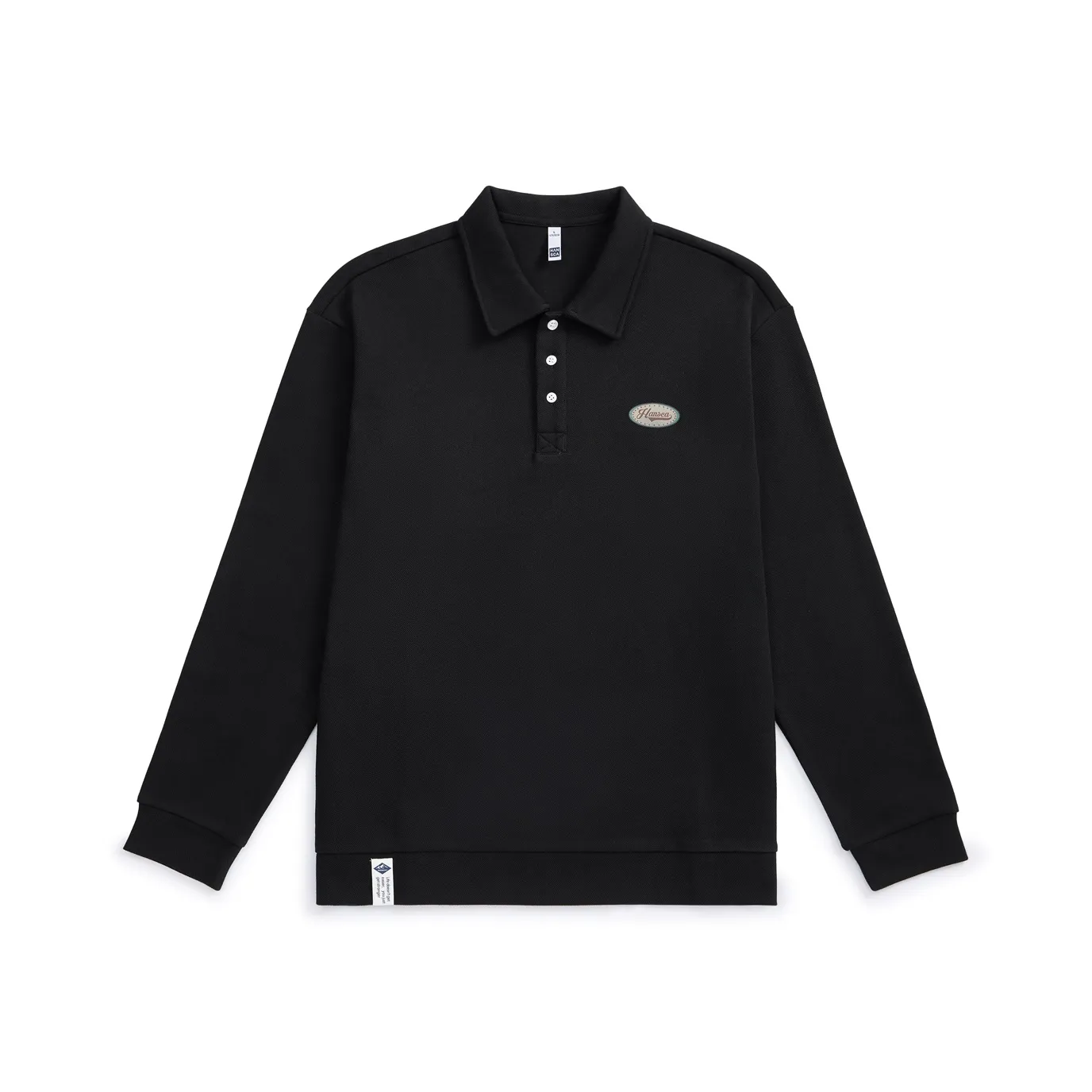 Hansca Осенний Минималистский стиль Удобный Длинный рукав Поло Мужской