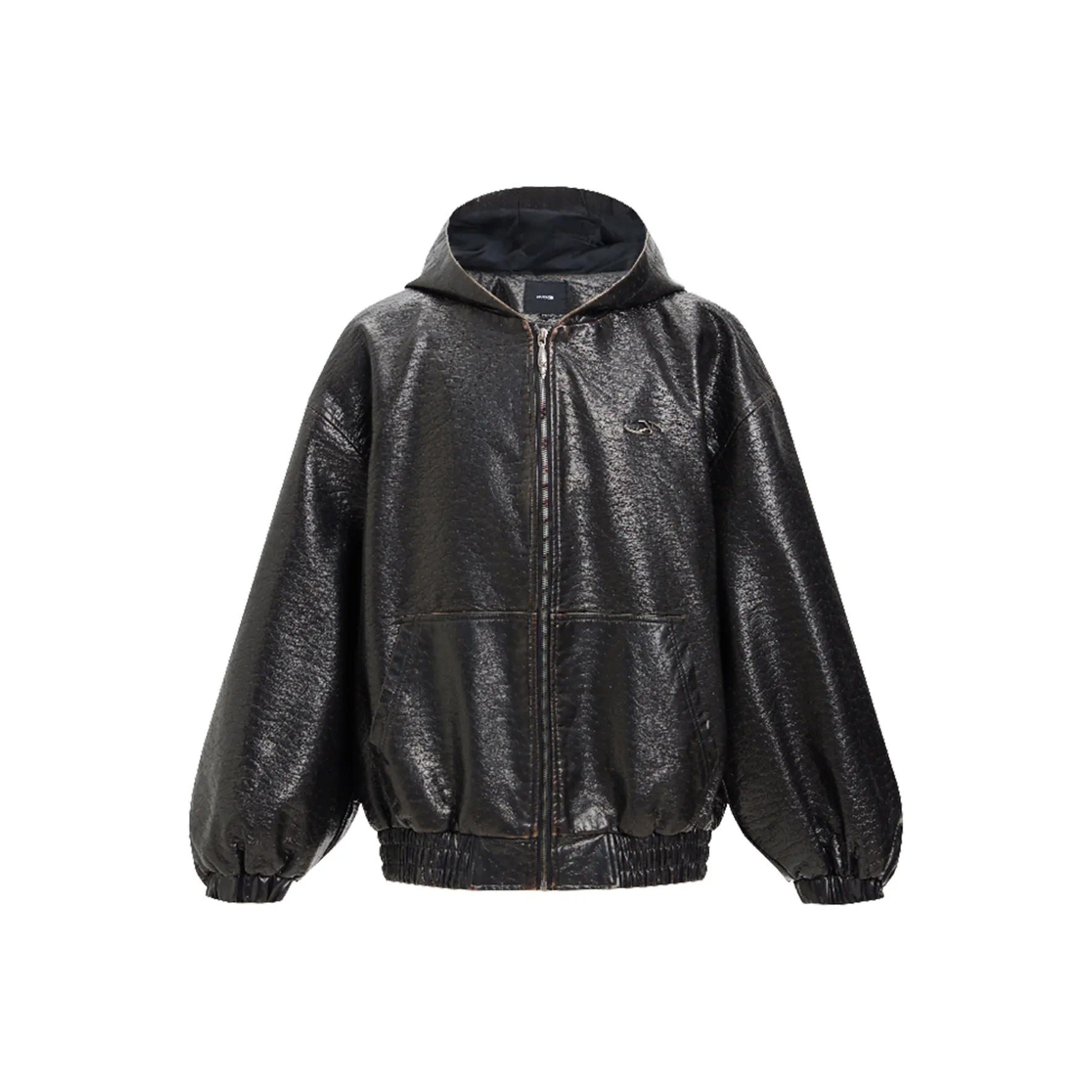 IMXS Темный кофейный унисекс кожаные куртки