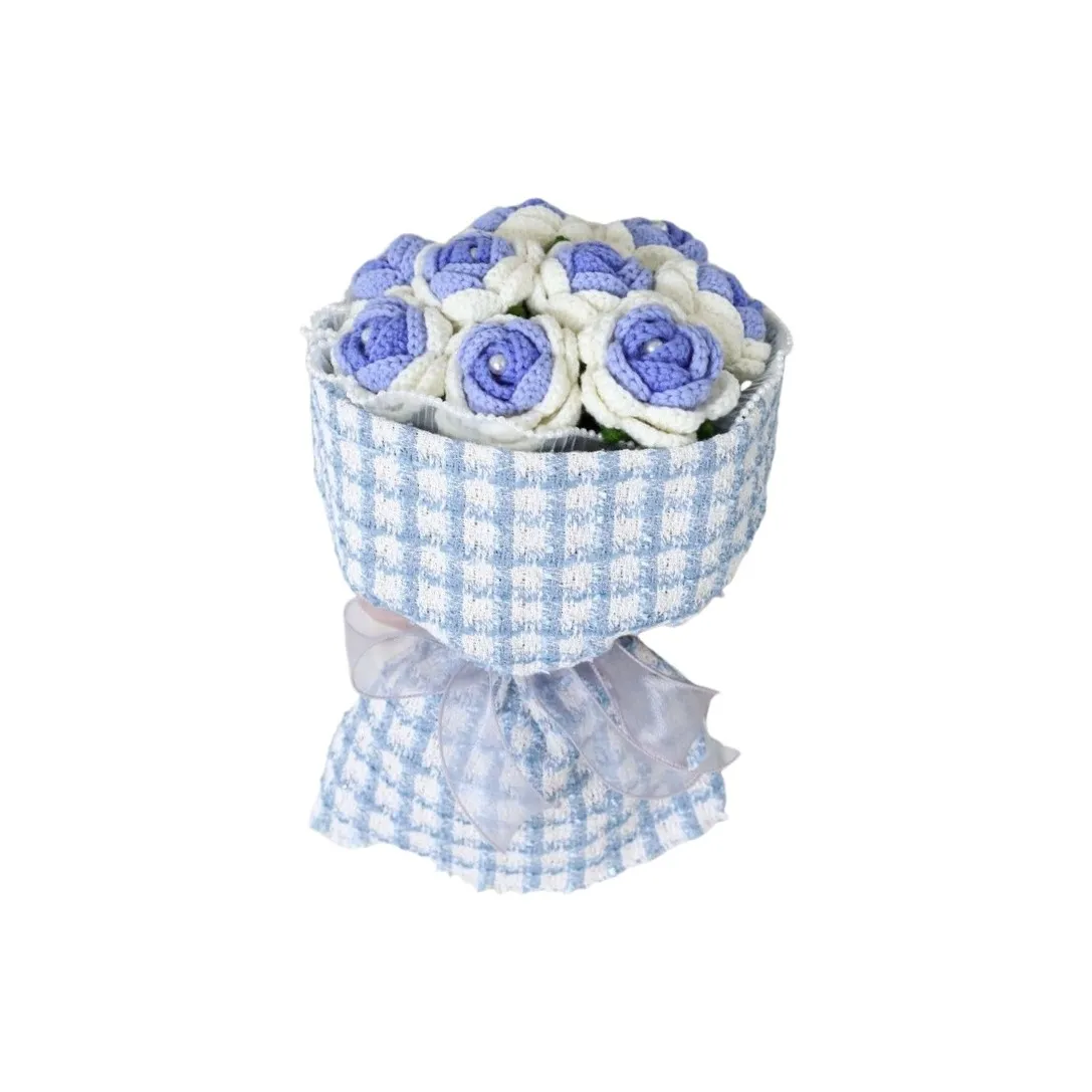 Brangdy Креативный DIY Трикотажная ткань Вязаные ткани Градиентный вдохновленный CHANEL Розовый Букет DIY Игрушки