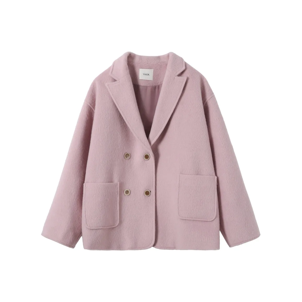 Another Alley Розовый Фиолетовый Женское Пальто