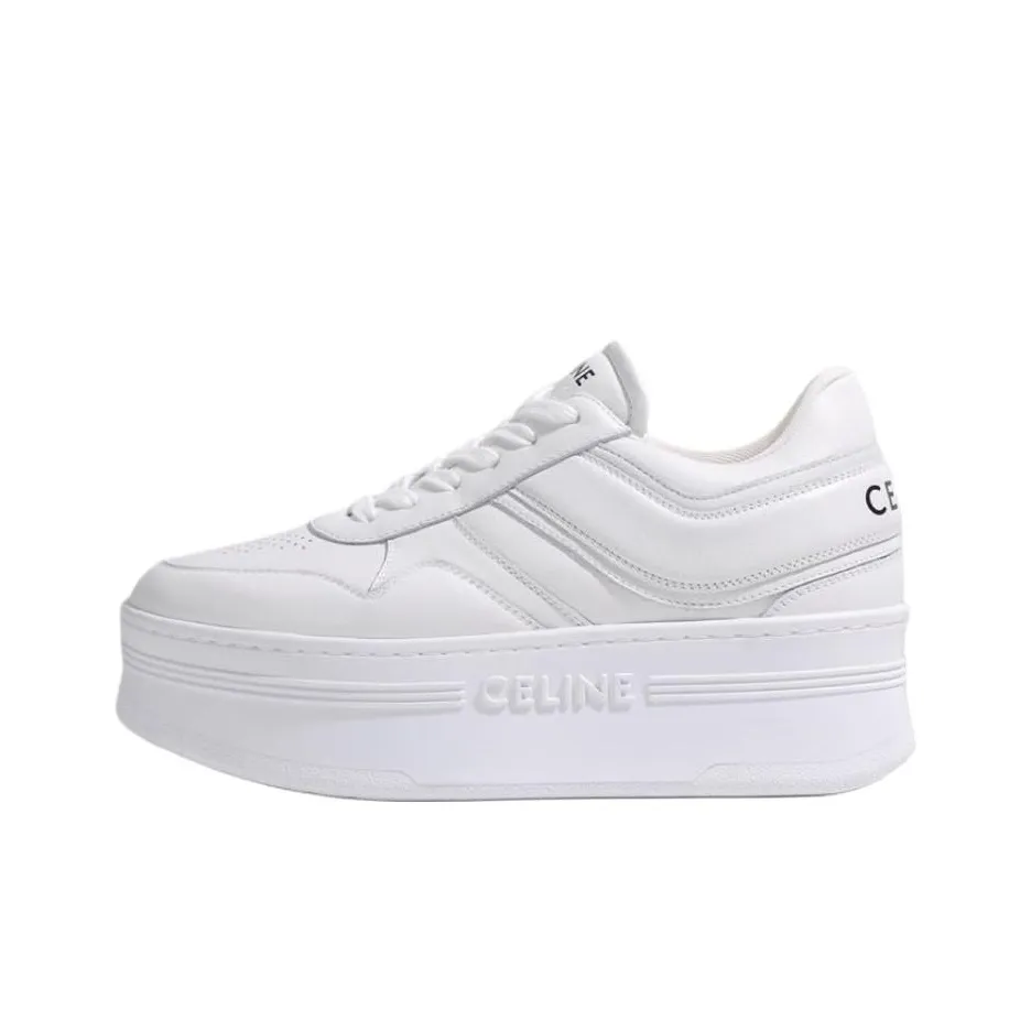 CELINE Blocks Wedge Optic White Women's'ss