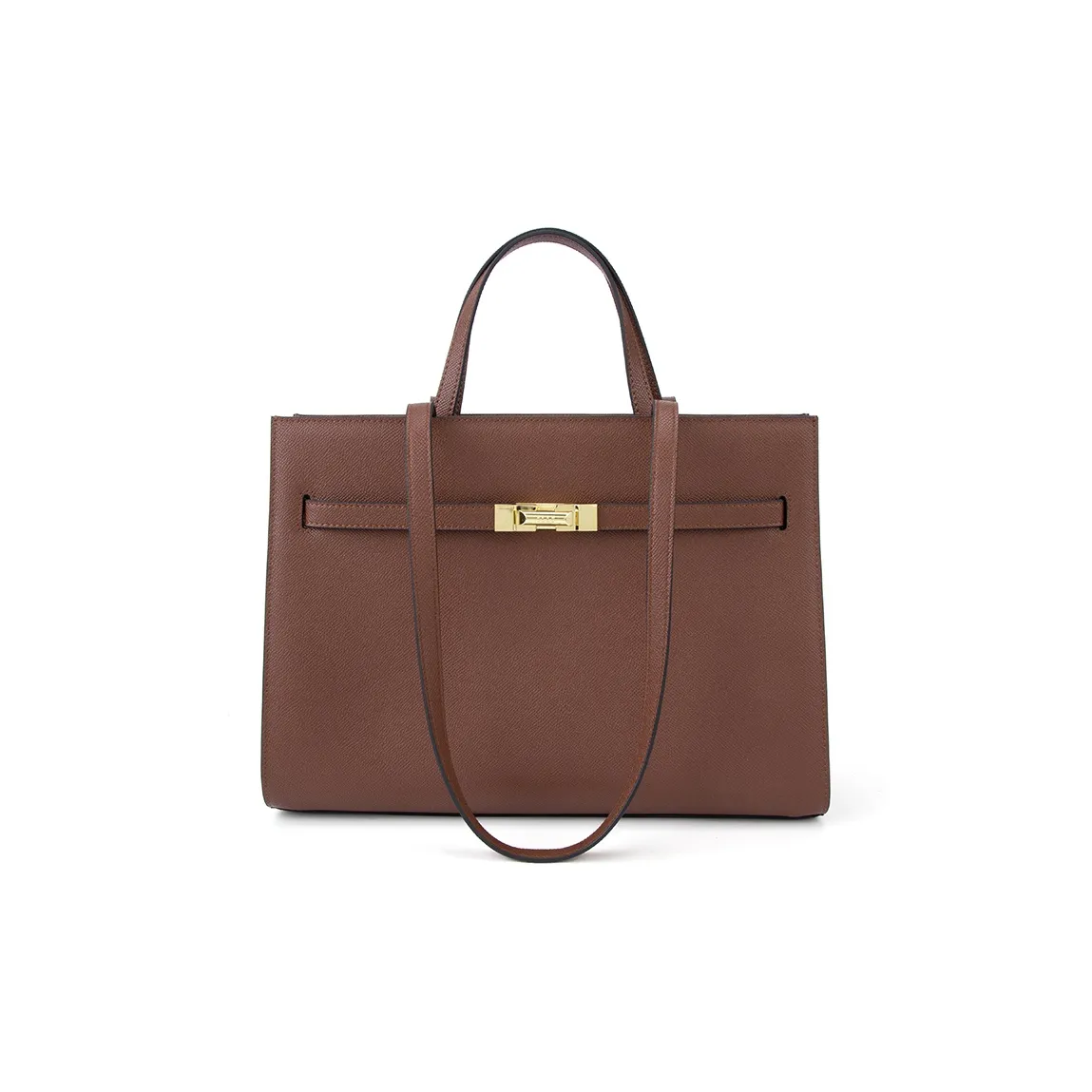 ELLE Коровья кожа Тоут Сумка Сумка для покупок Сумка Большая Женская Коричневая Черная Серая