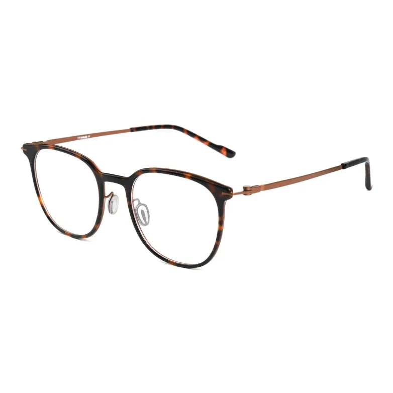 SHERO EYEWEAR Чистый титан Хлопок Янтарный Круглые Оправы для очков Унисекс