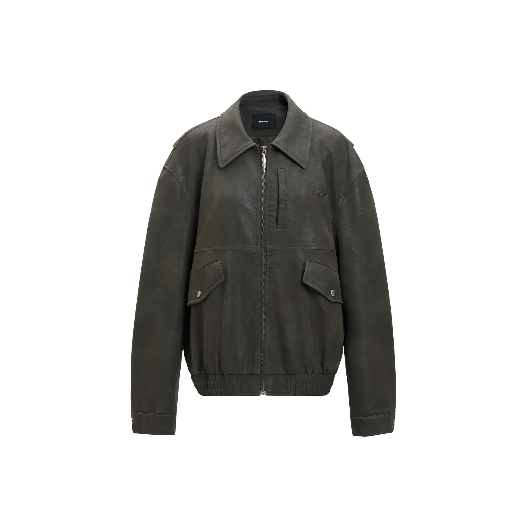 IMXS New Horse Run Collection Зеленый-коричневый Унисекс Кожаные куртки