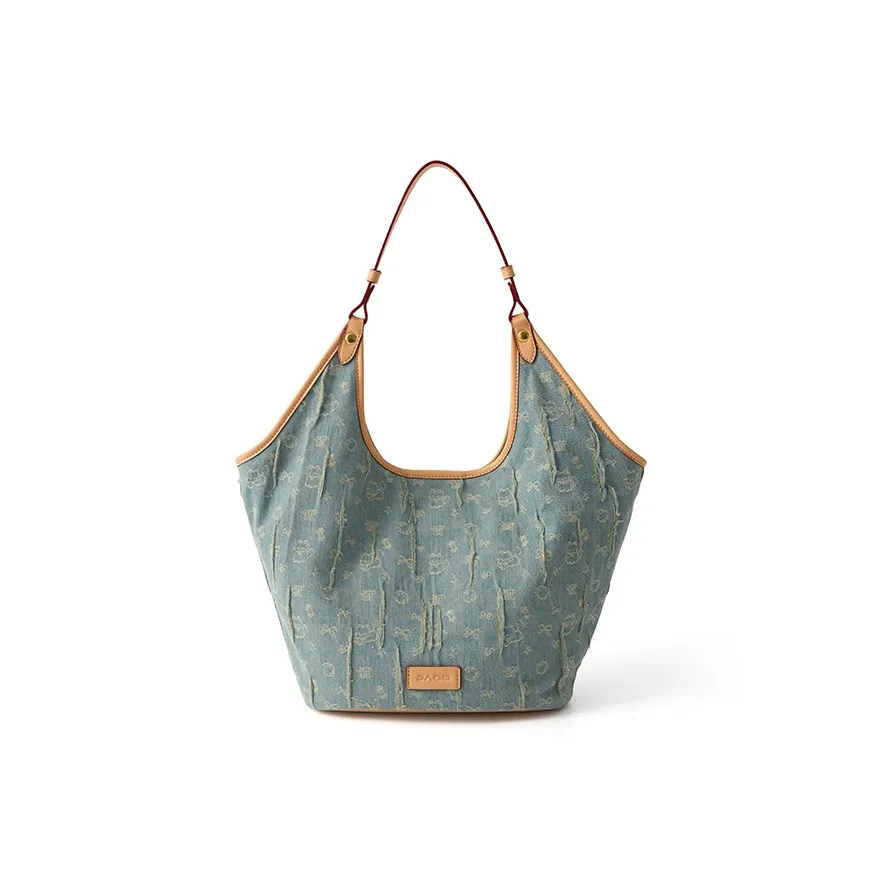 JACD ПУ (полиуретан) Сумка через плечо Стандартная Женская Джинсовый Котенок