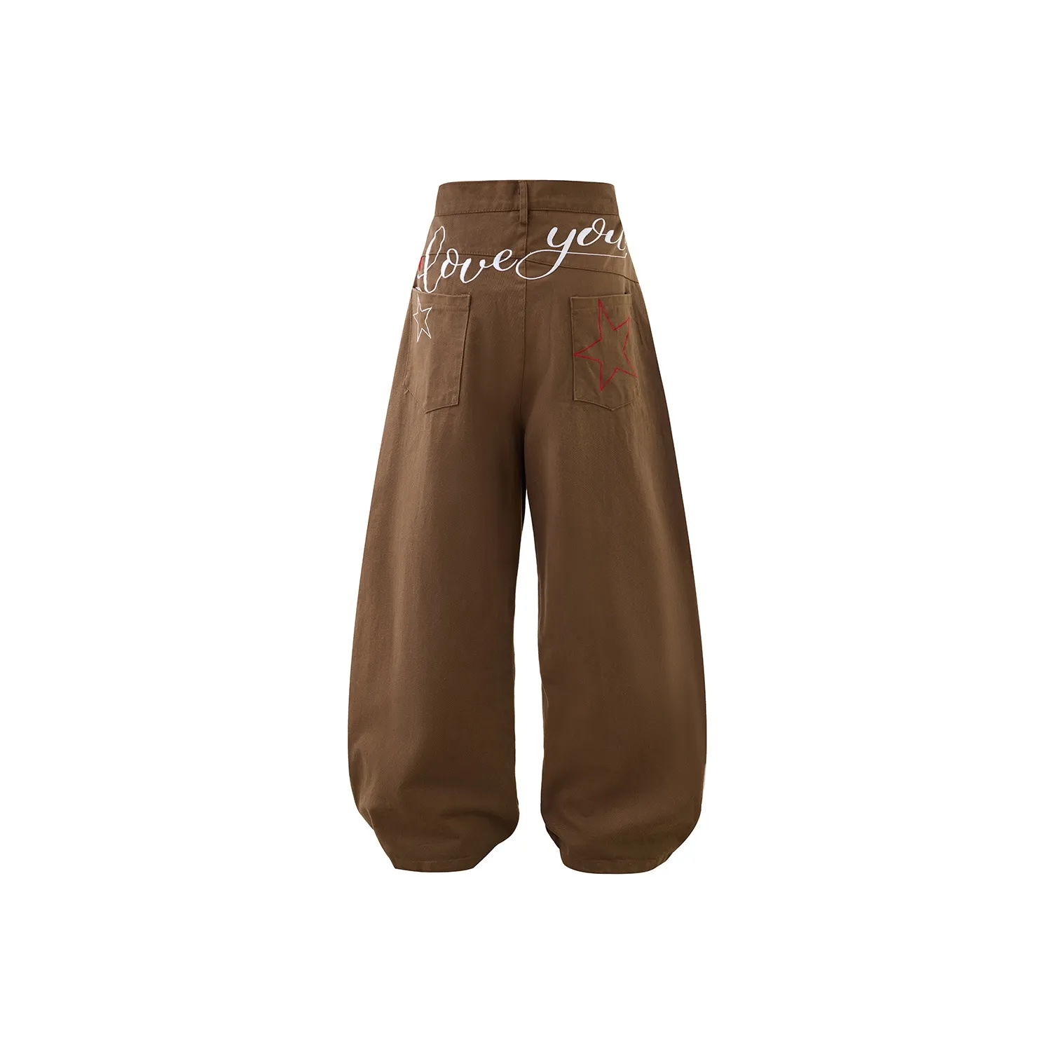 ZUOFEILI Коричневый Унисекс Джинсы