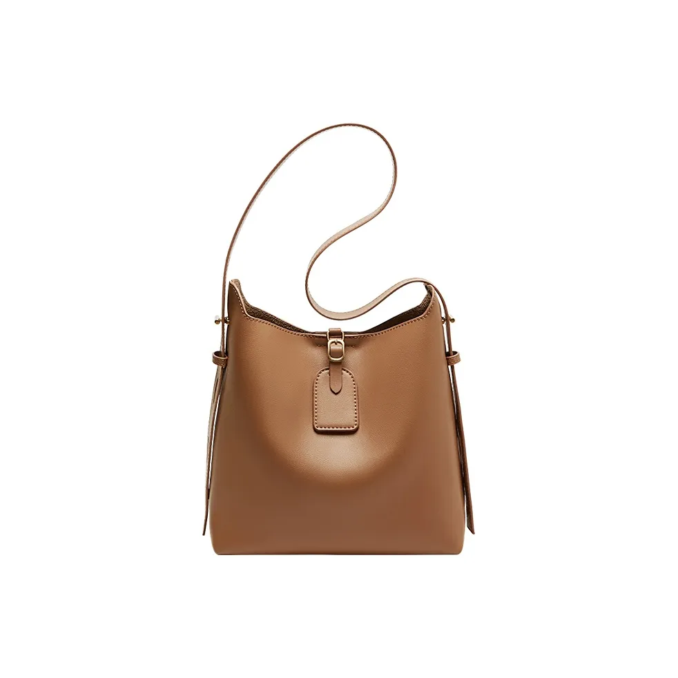 Narandu Сумка через плечо из синтетической кожи женская цвет какао-коричневый кофейный