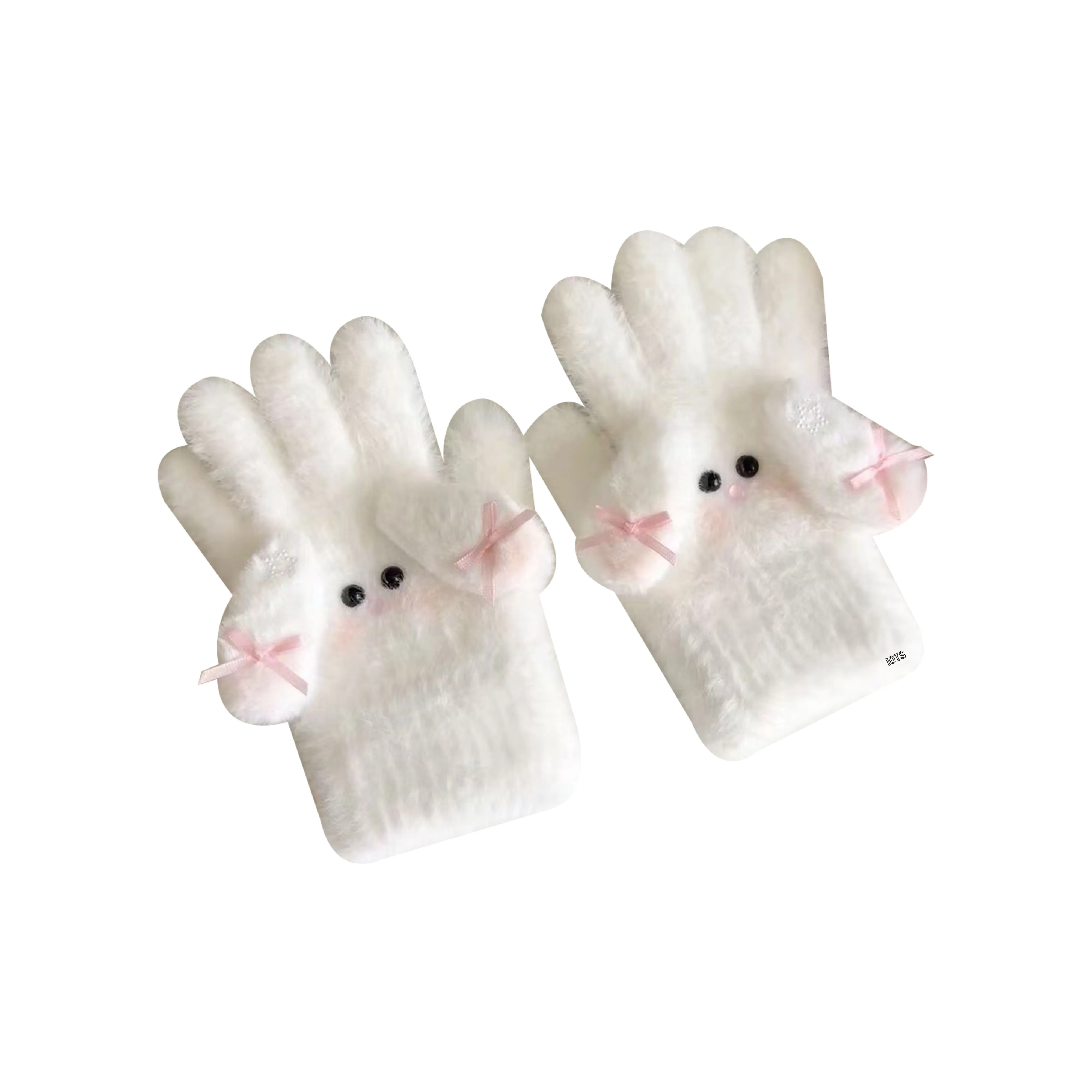 IOTS Плюшевые Утолщенные Термические Милые Перчатки Женские