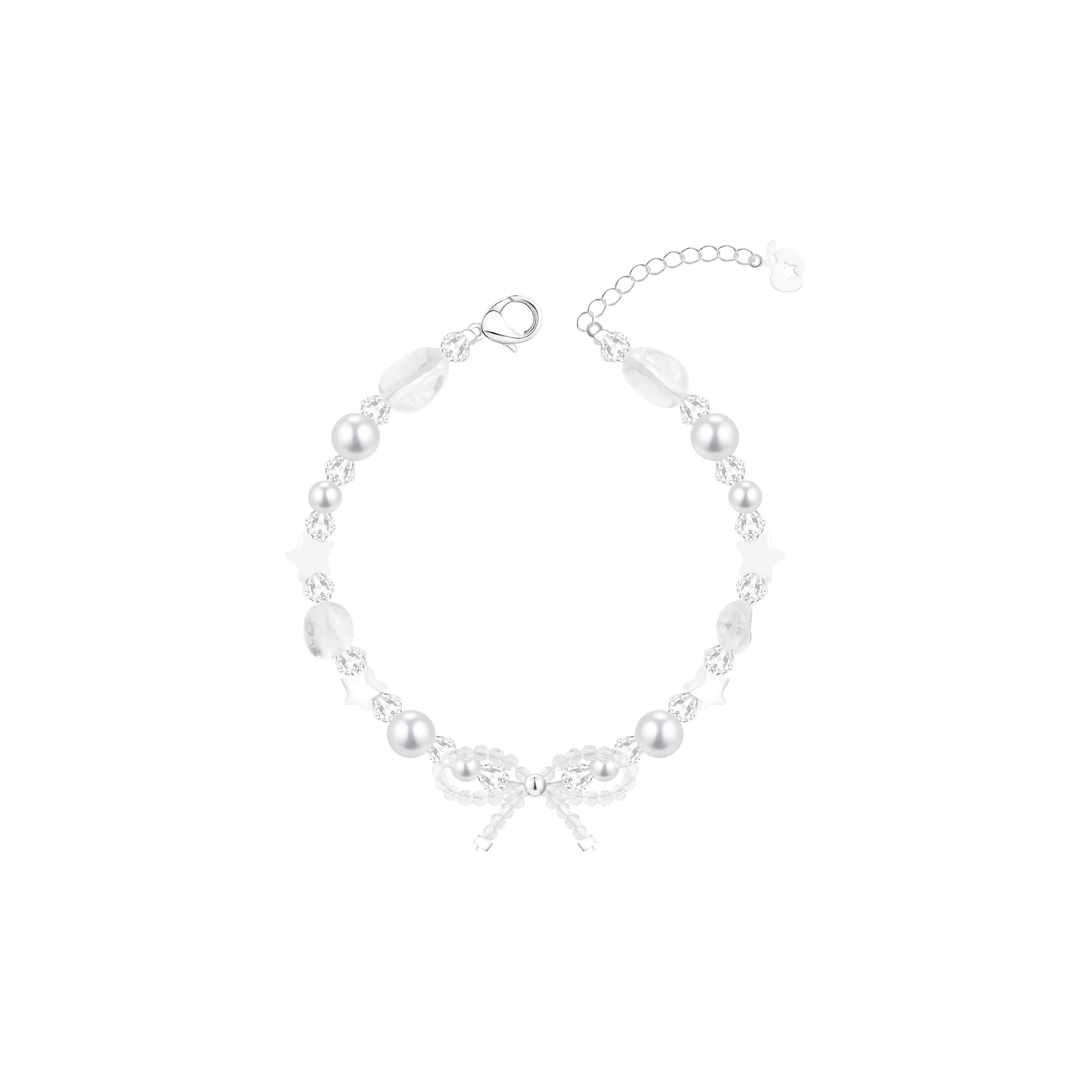 KEYS VIA Медный сплав Colored оболочка Искусственная жемчужина Искусственный хрусталь Браслеты Женские