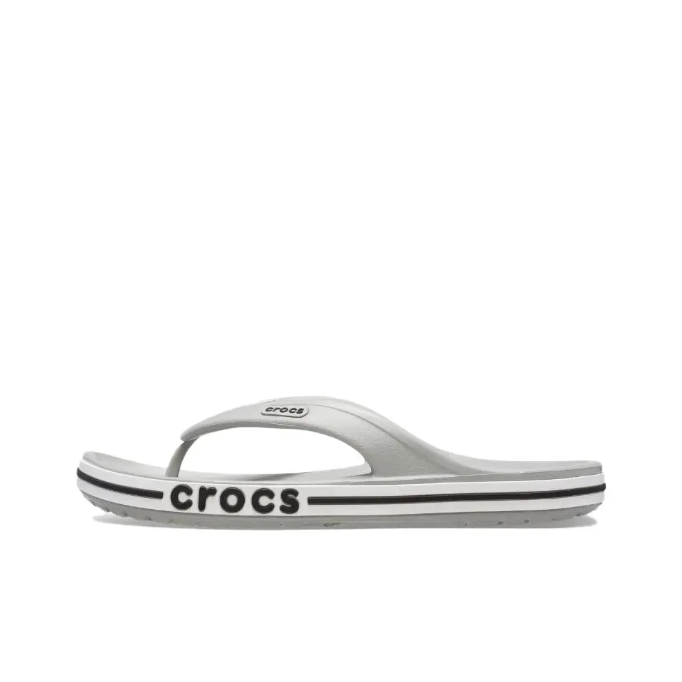 Crocs Bayaband Устойчивые к истиранию Шлепанцы Унисекс Серый