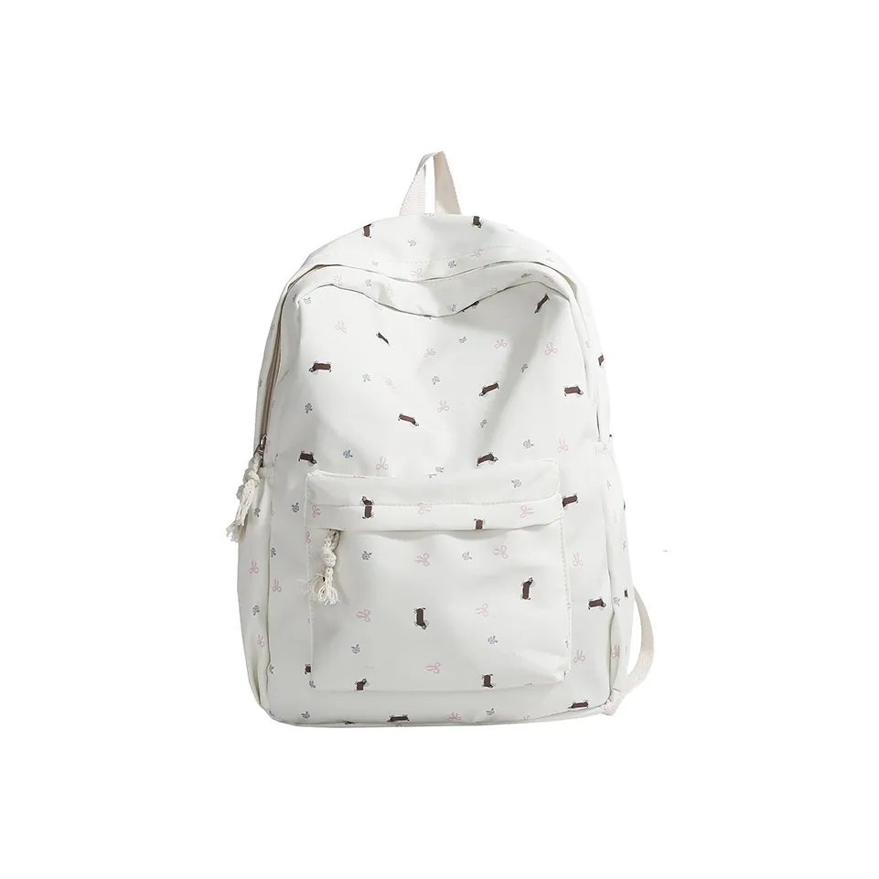 CREAM BEAR Нейлоновый рюкзак стандартный экрю желтый