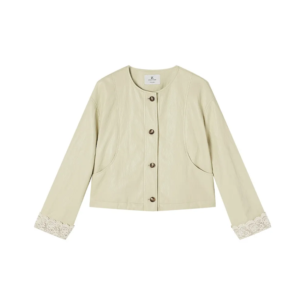 XIANGYING Кожа Куртка Женская