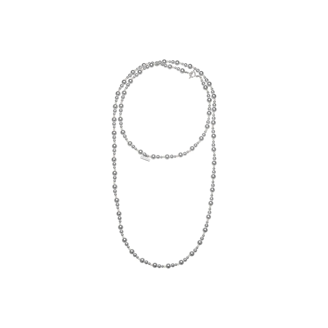 SUN HUNTER Белое золото с покрытием медный + искусственный жемчуг ожерелья женские серый белый + серебряный