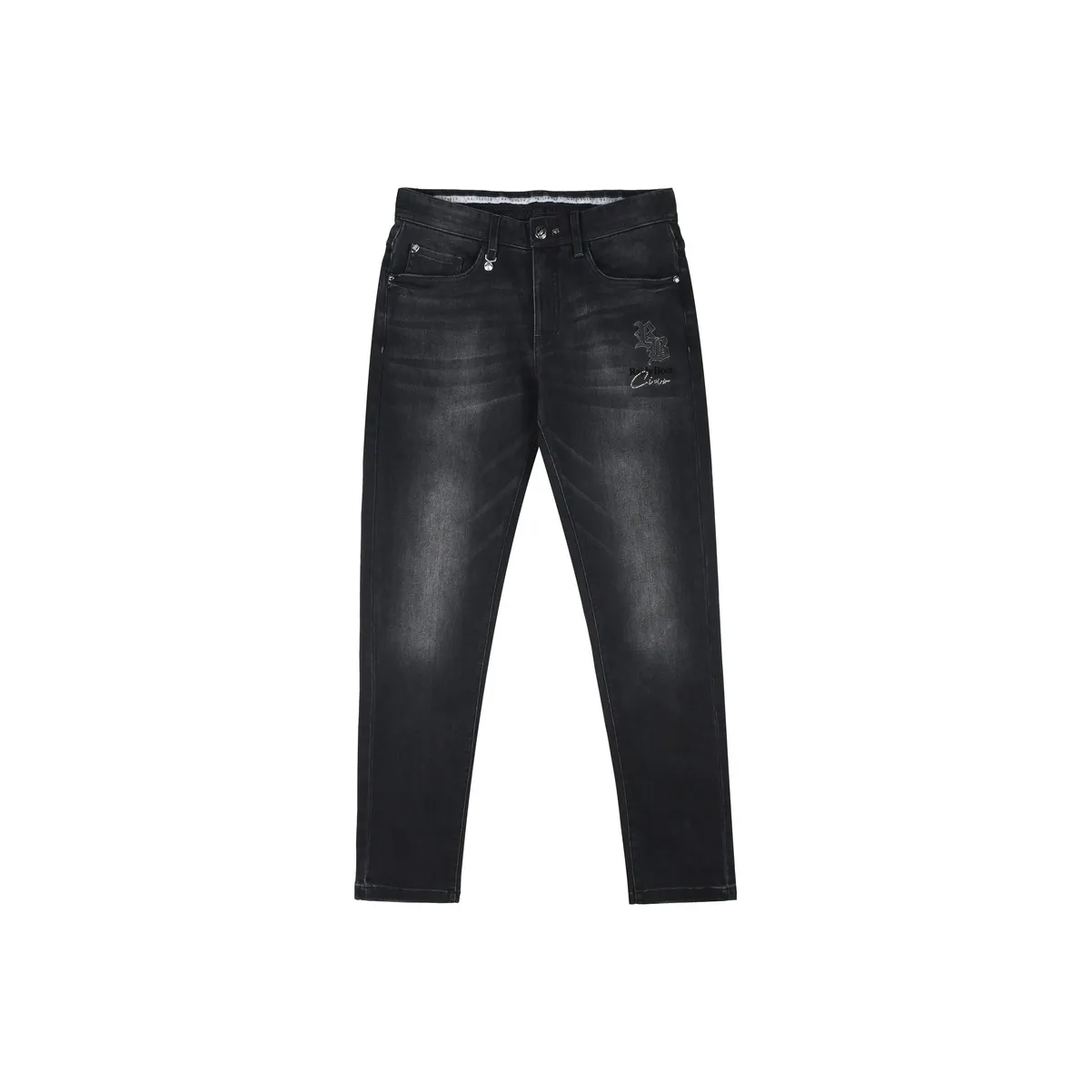 Raidy Boer Черный Серый Мужские Джинсы