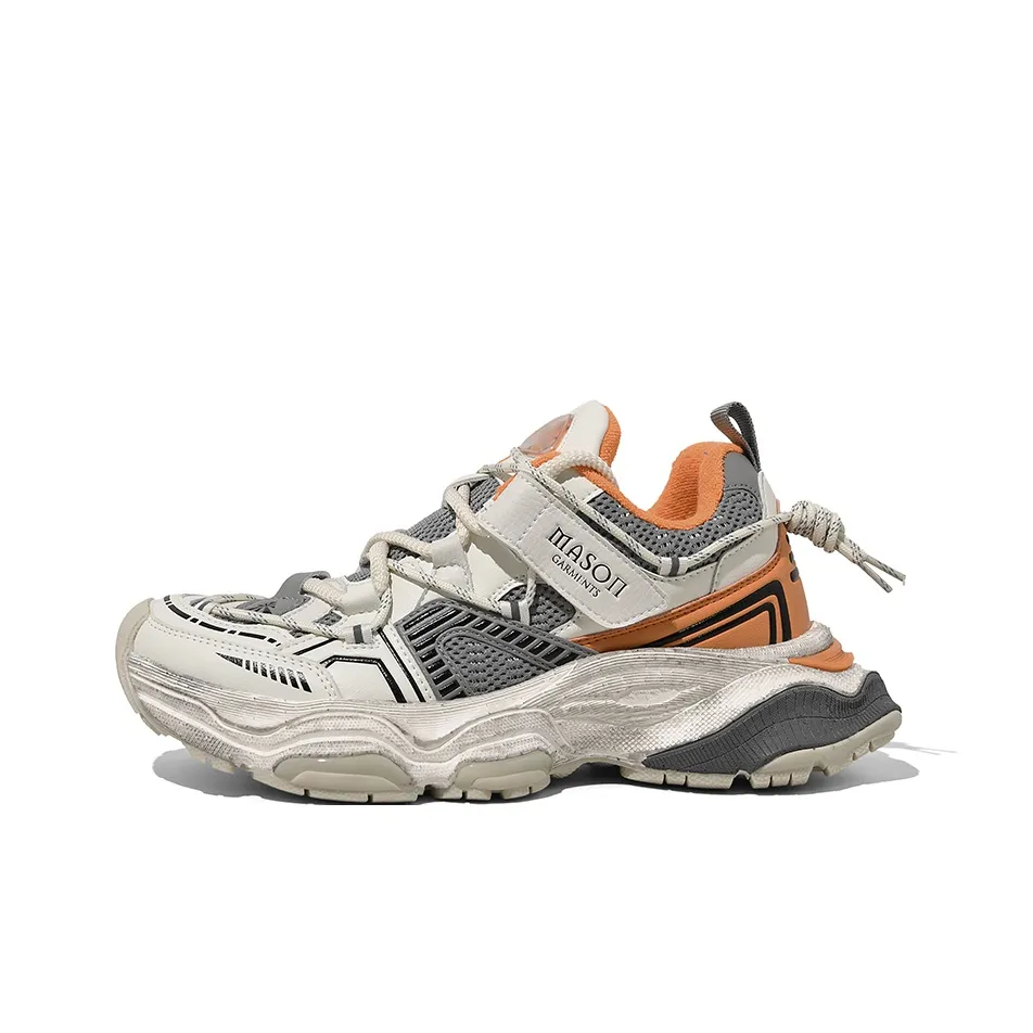 Masongarments Abrasion Resistant, Breathable, Lightweight, Height Increasing Low Top Chunky Sneakers Unisex
