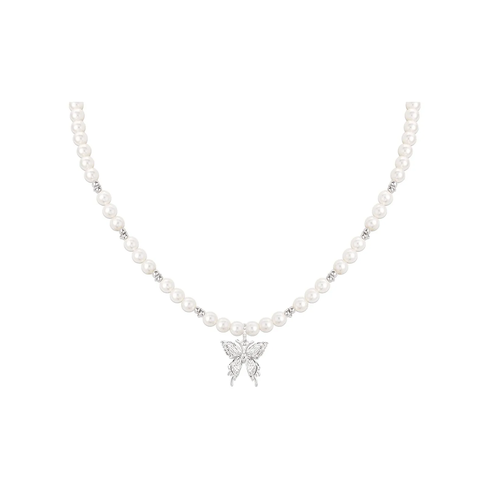 SUN HUNTER Циркон Ожерелья Женское Серебро+Белый