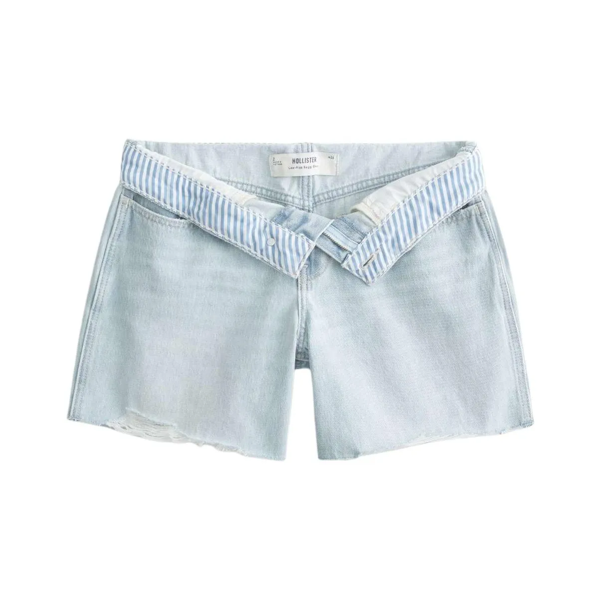 Hollister Светло-Промытые Женские Джинсовые Шорты