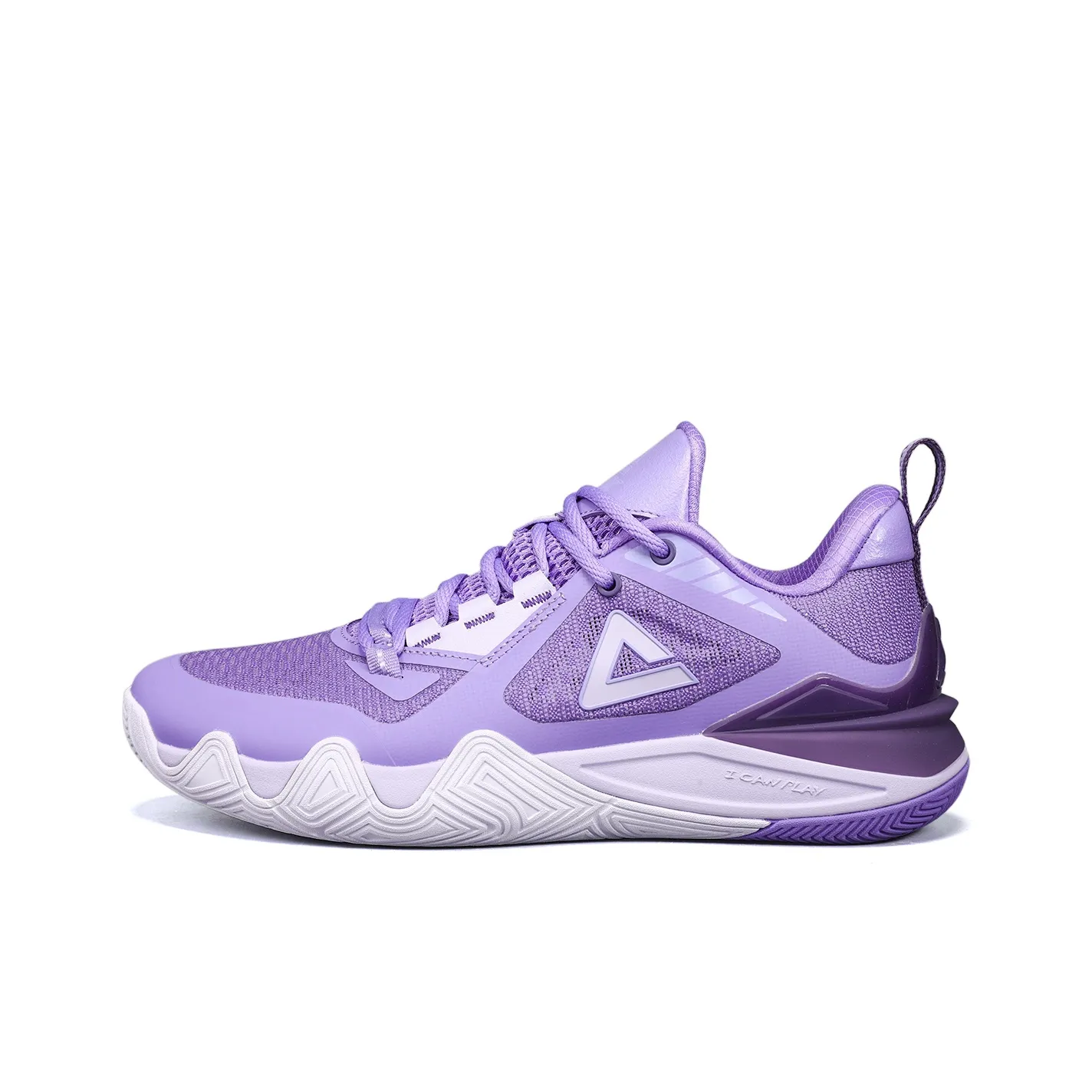 PEAK Амортизация Устойчивый к истиранию Дышащие Низкие Баскетбольные кроссовки Мужские Орхидея Фиолетовый