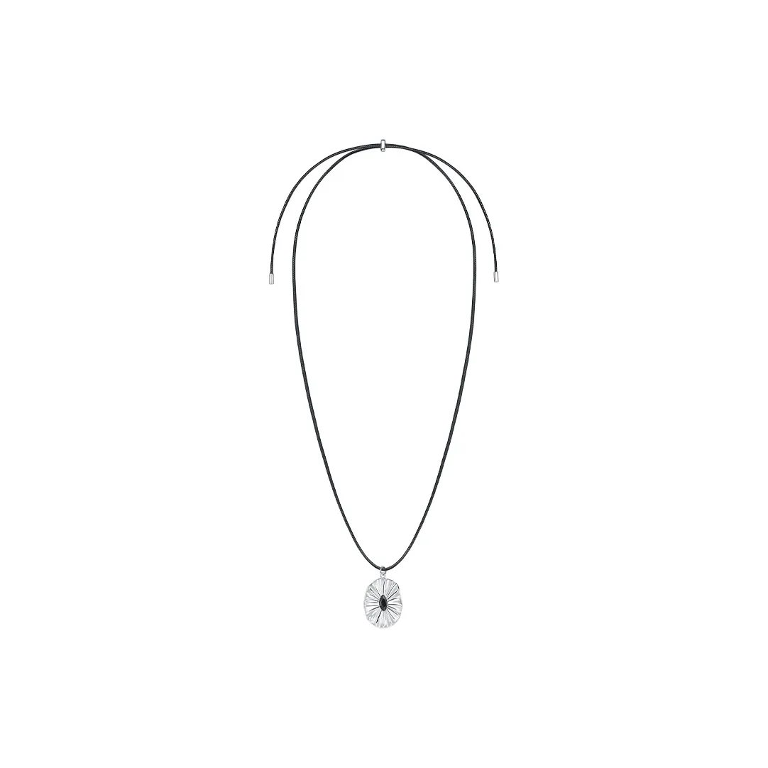 SUN HUNTER Белое золото с медным покрытием ожерелья женский серебряный + черный