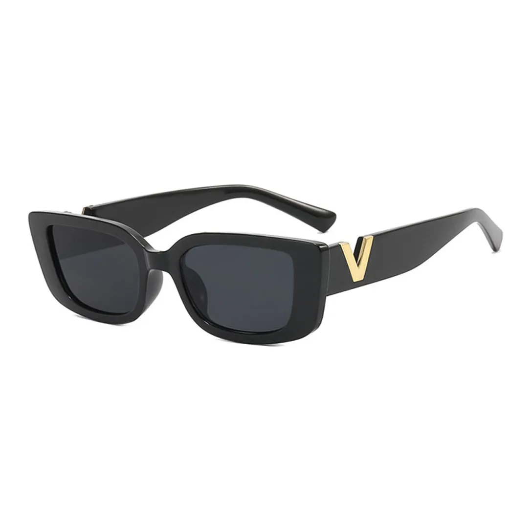 DVNRR ПК Металл Квадратные Солнцезащитные очки Унисекс