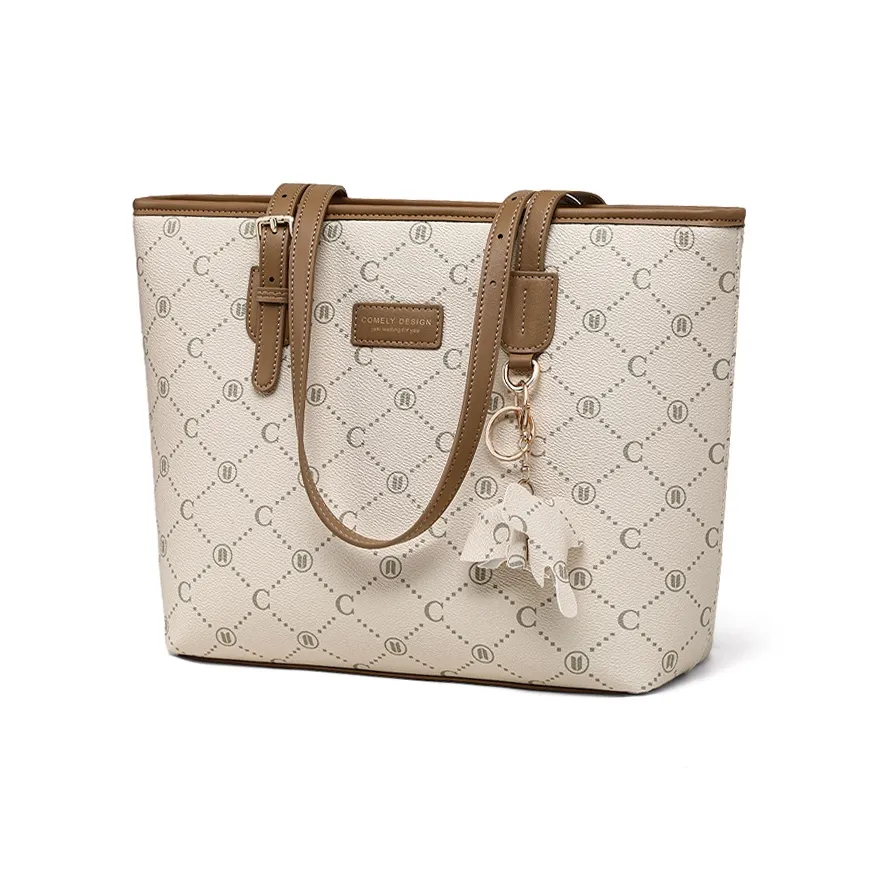 COMELY Сумка из синтетической кожи сумка для покупок ручная сумка для ноутбука сумка через плечо стандартная женская бежевая абрикосовая