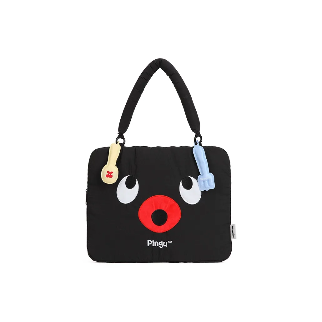 VANWALK PINGU Нейлоновая сумка для ноутбука большая женская PINGU черная