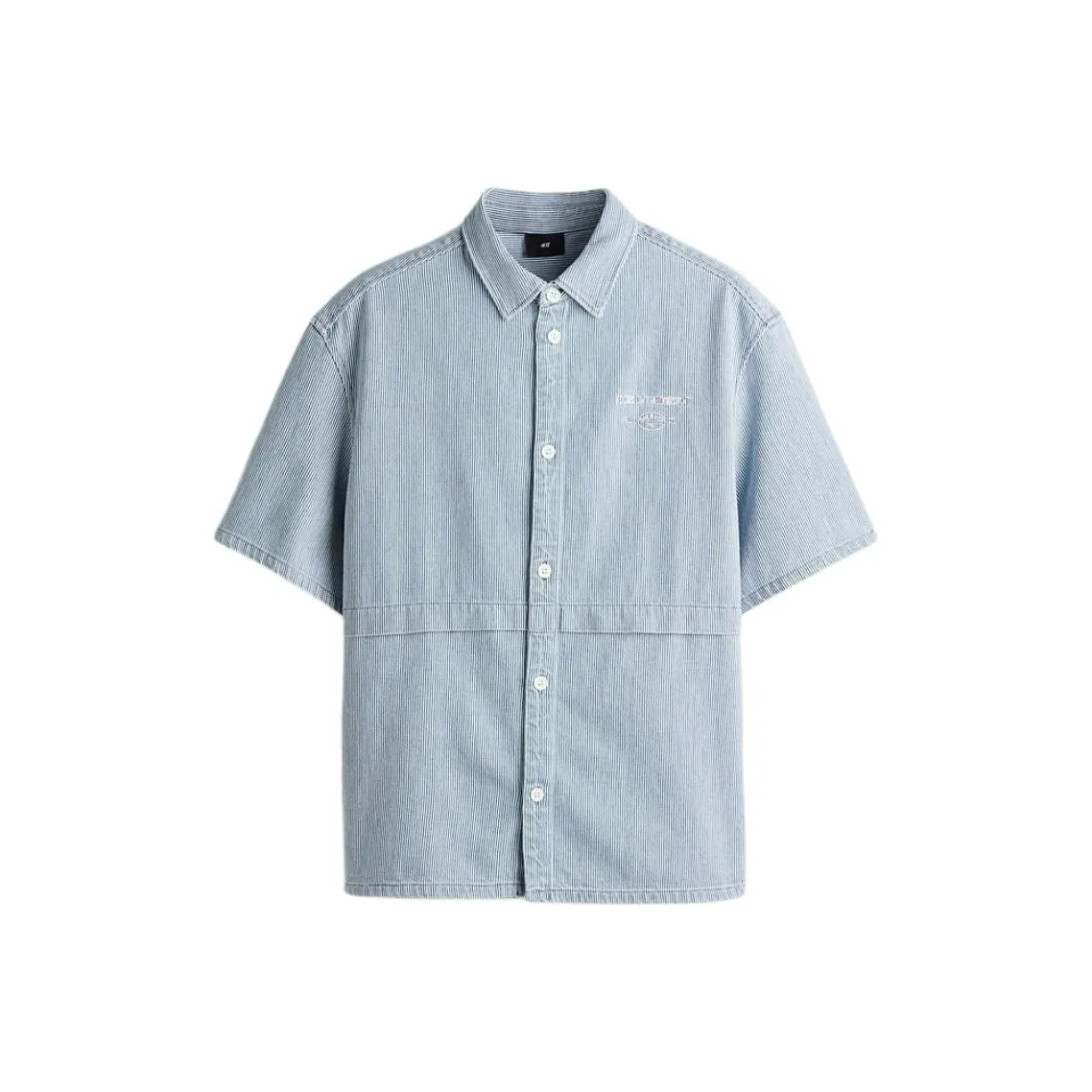 H M Светло-синие Мужские Рубашки