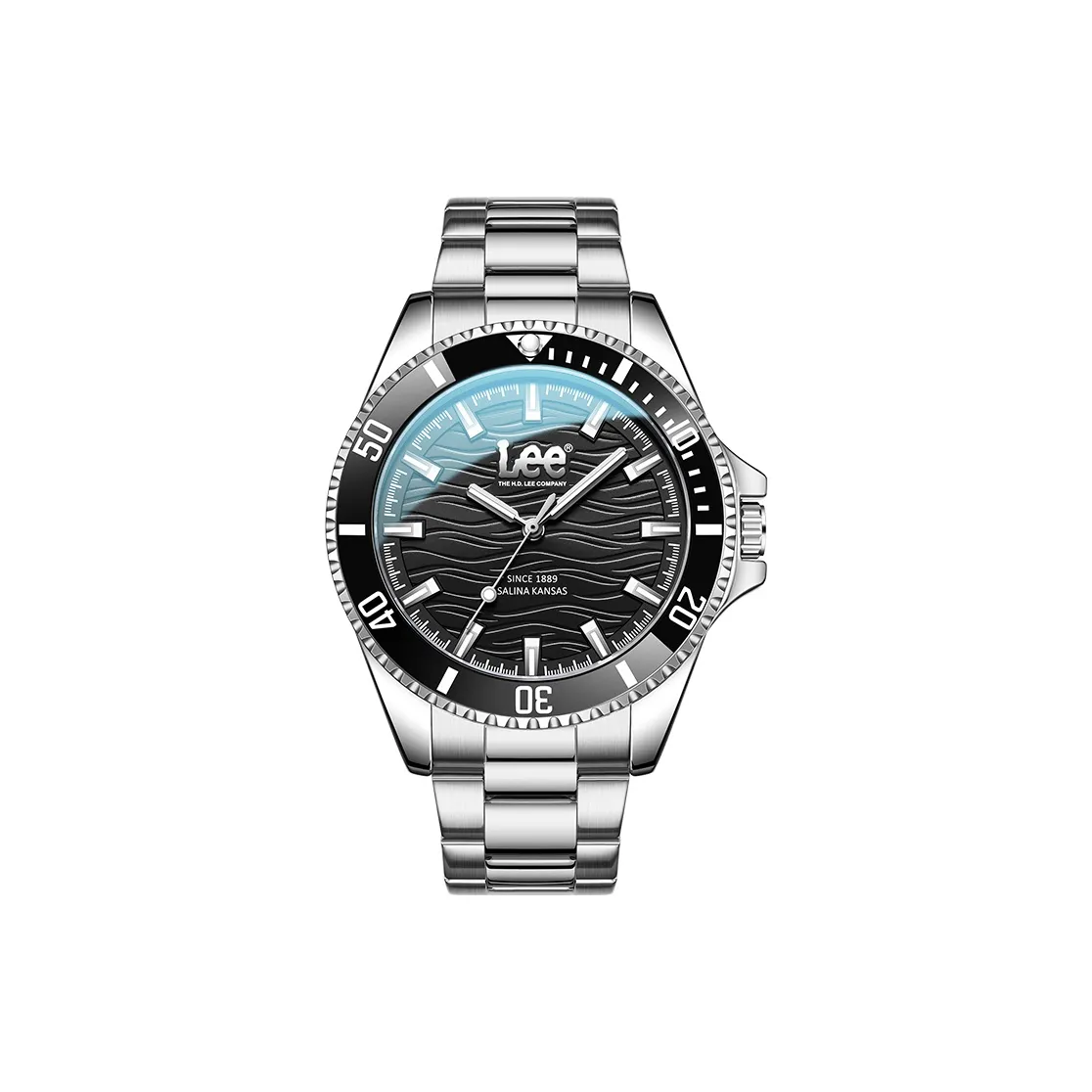 Lee Наручные часы Кварцевый механизм Черный циферблат Унисекс День святого Валентина Boyfriend Праздника Коробка