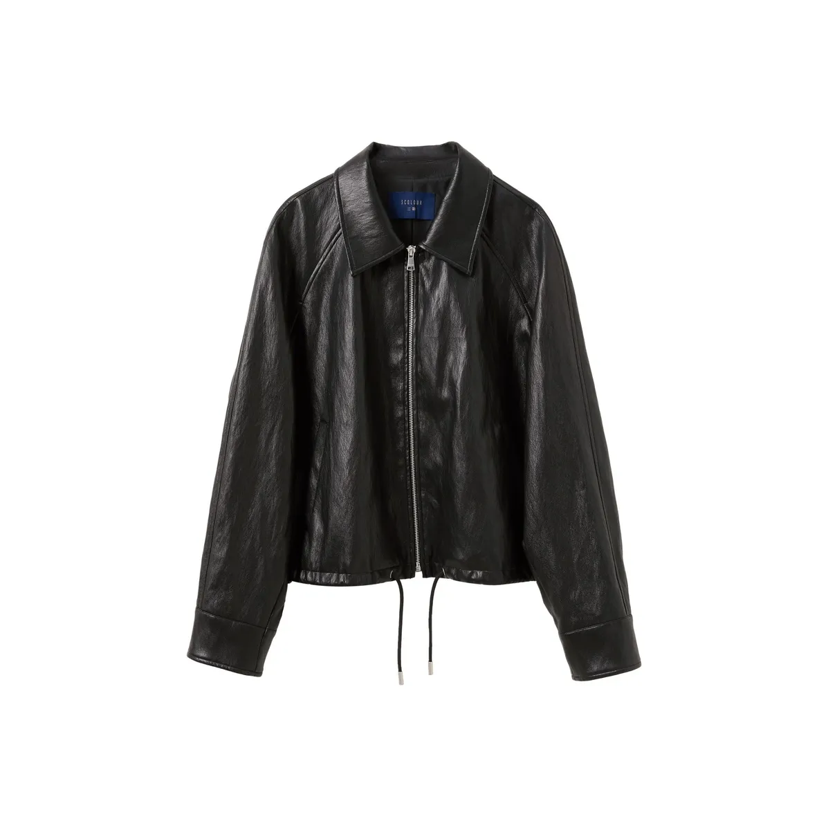 3COLOUR Классический черный Женские кожаные куртки