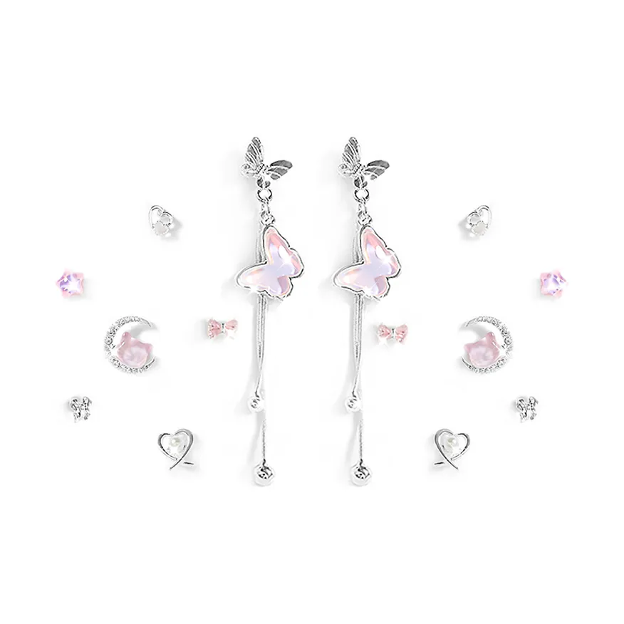 COPI Сплав Синтетический кубический цирконий Серьги-гвоздики Унисекс