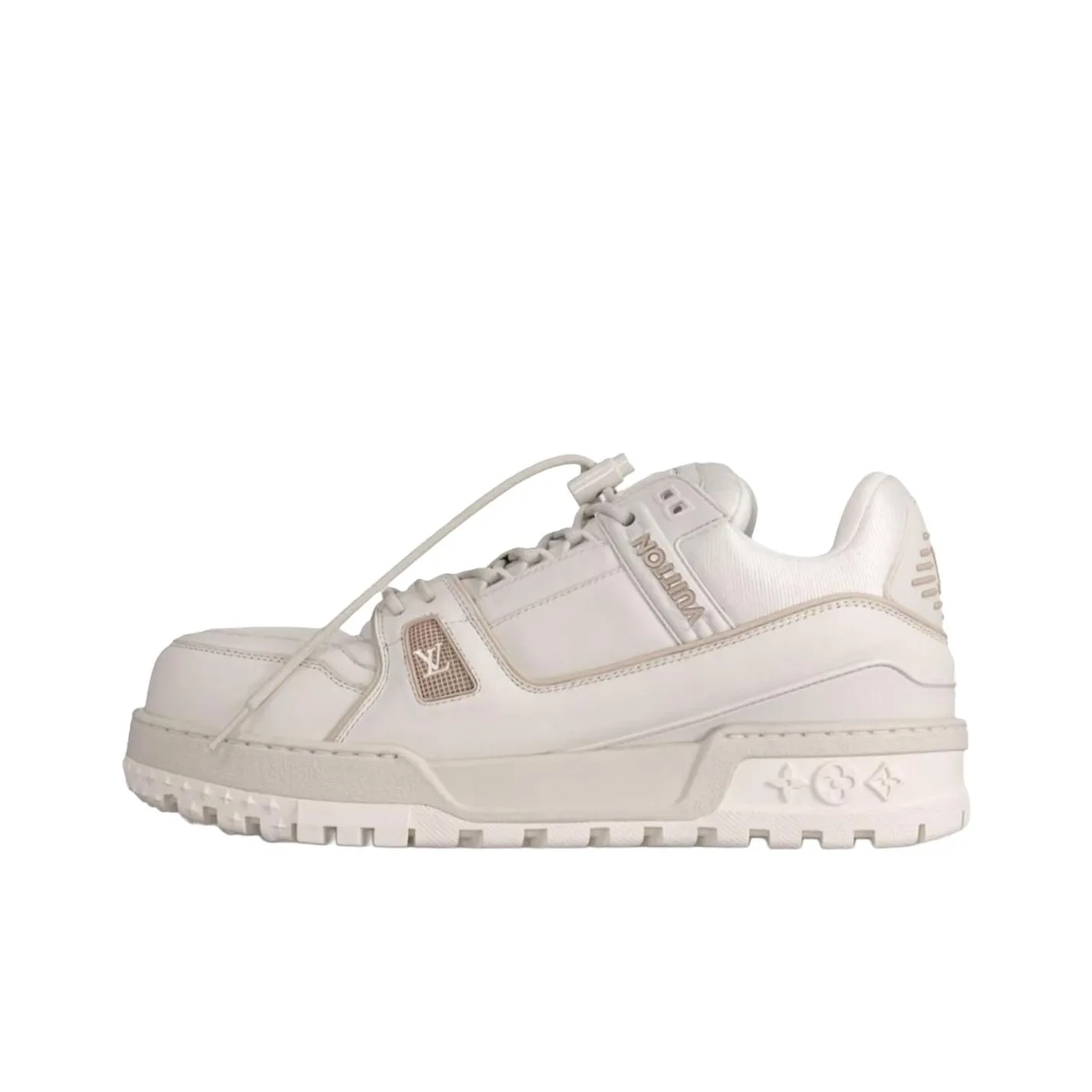 LOUIS VUITTON Trainer Maxi Skateboard Shoes Unisex Low Top Gray