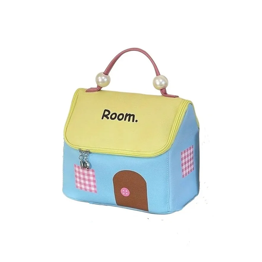 Wild Beauty Дофаминовая одежда Small House Makeup Bag Водонепроницаемый Портативный Большой объем Портативный Путешествие Хранение