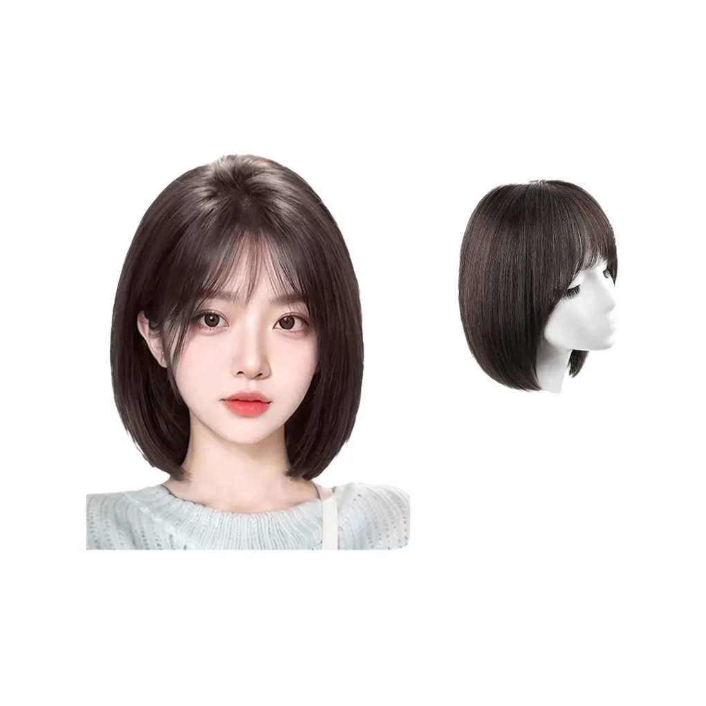 TIANKONGSHU Смешанный Шелковый Волосы на Ключицу Женская Перука