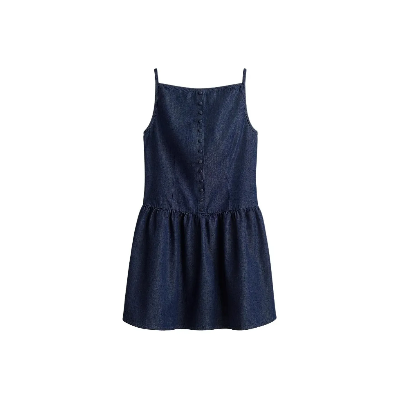 H M Темный деним синий женский слип-платье