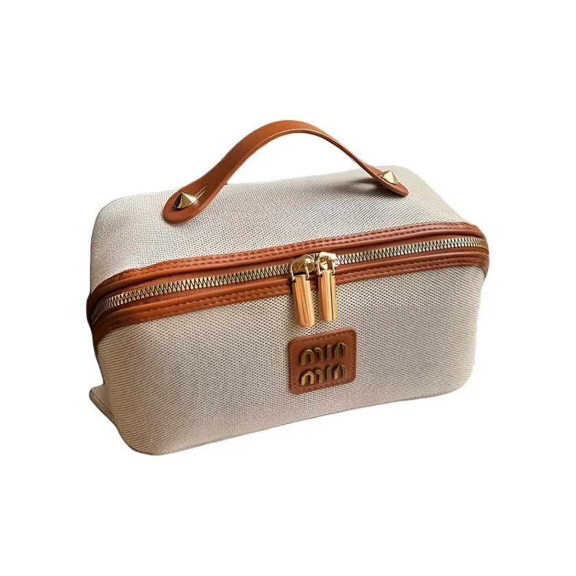 TLXT Винтаж Makeup Bag Большая емкость премиальный переносной для путешествий косметичка сумка для хранения дорожная косметичка