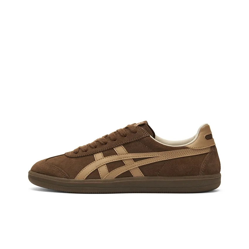 Onitsuka Tiger Tokuten Устойчивый к истиранию Низкий Топ Casual Унисекс Темно-коричневый