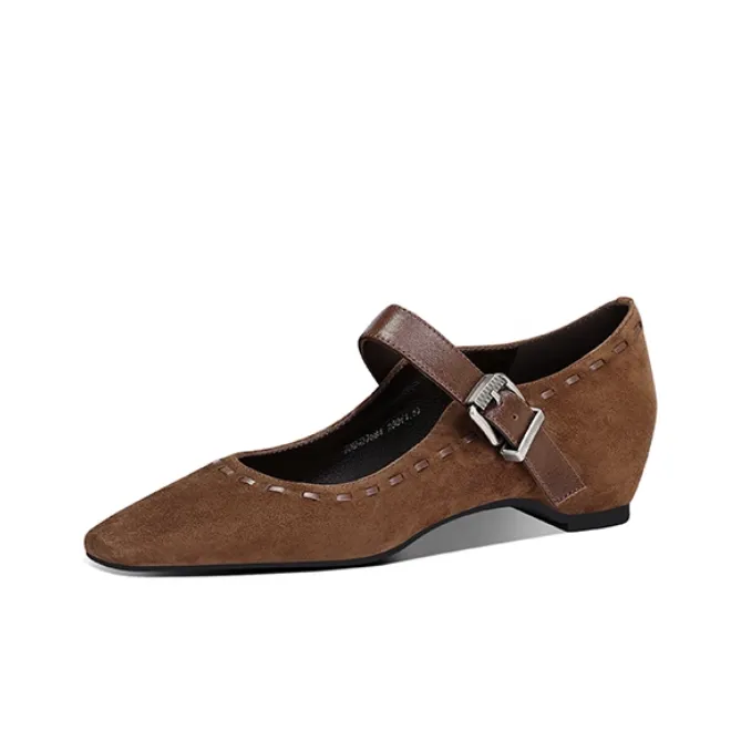 JESSICA SOPHIA Туфли Мэри Джейн с конусообразным каблуком 4CM Женские