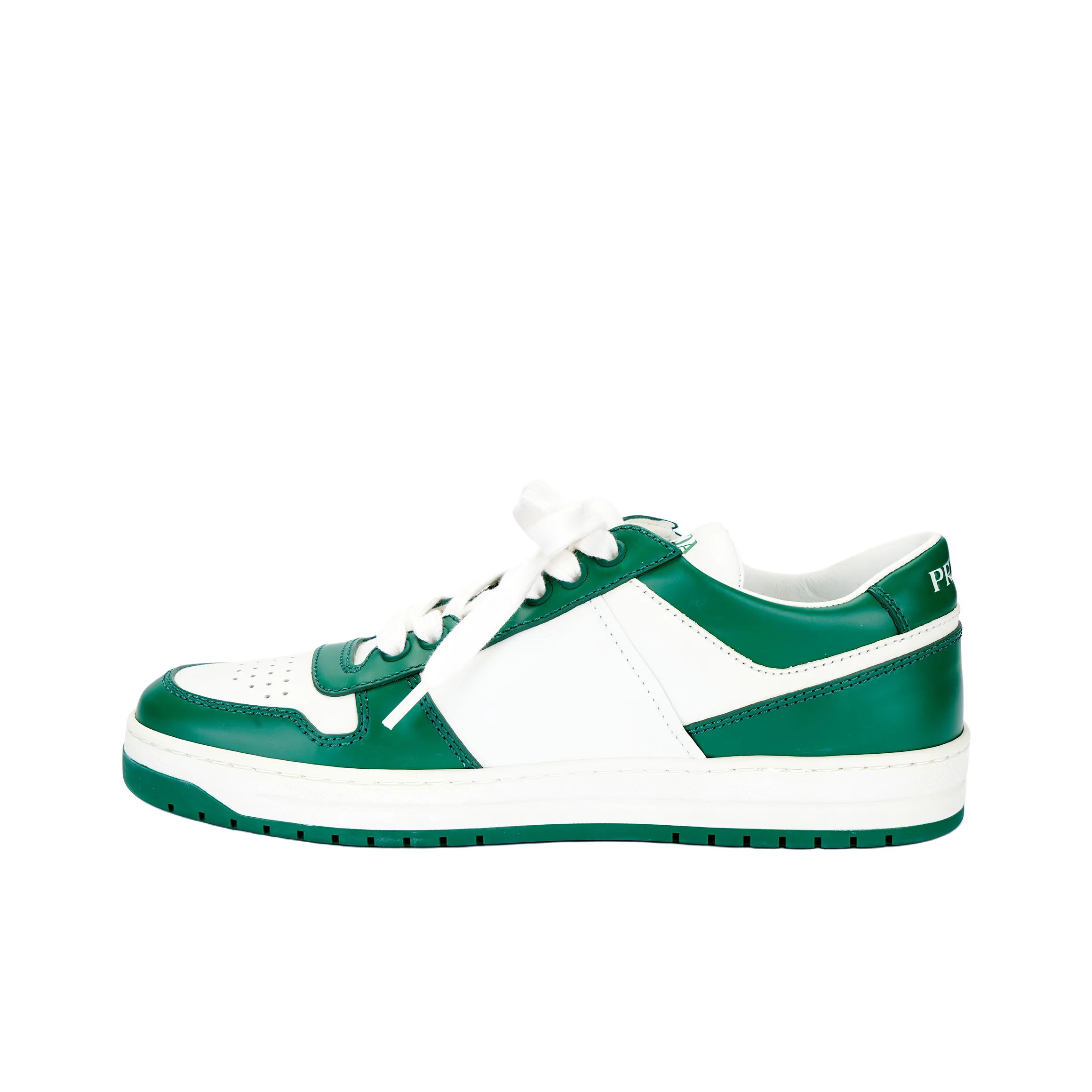 PRADA Downtown Trainers 'White Green' Women's