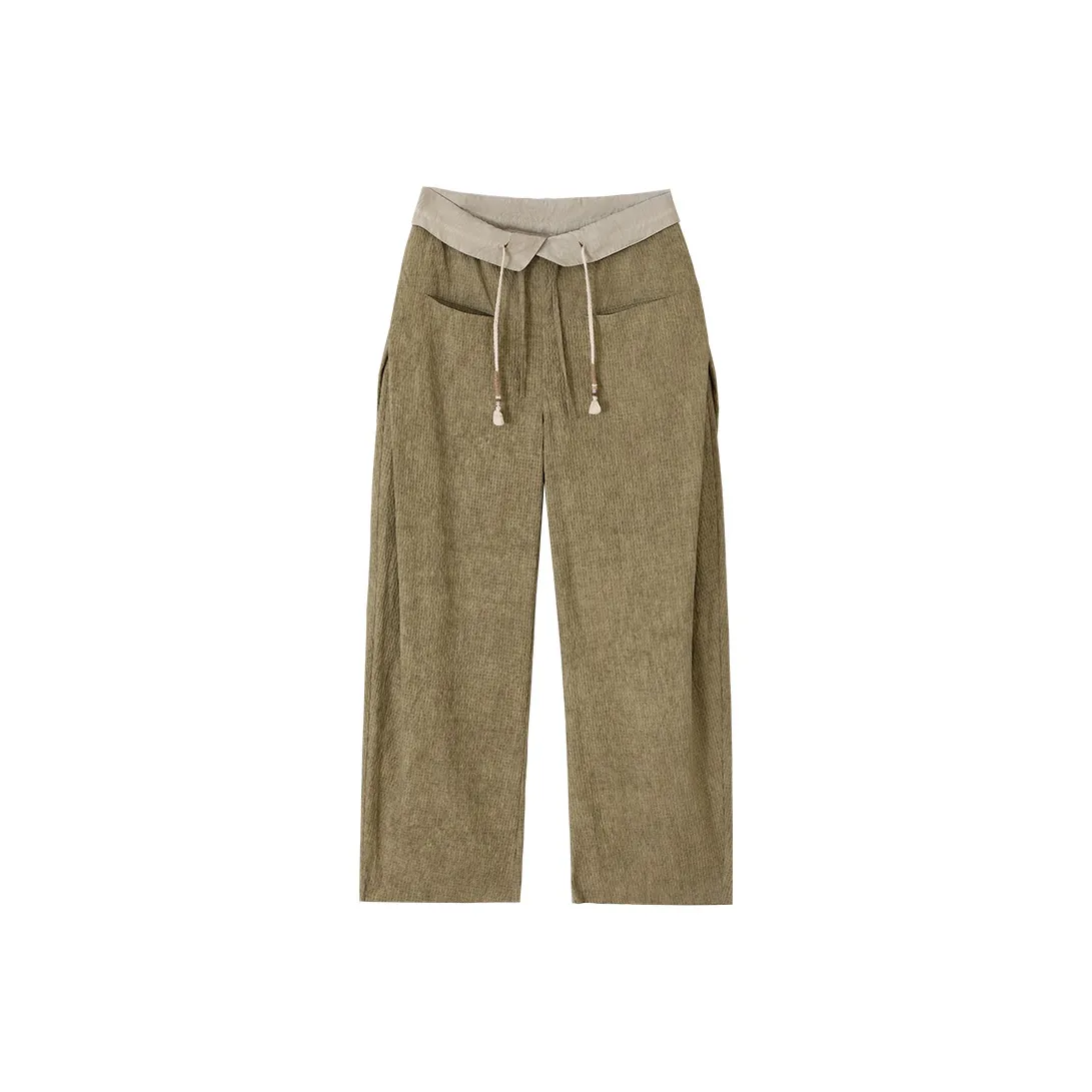 CONP Зеленый Унисекс Повседневные Штаны