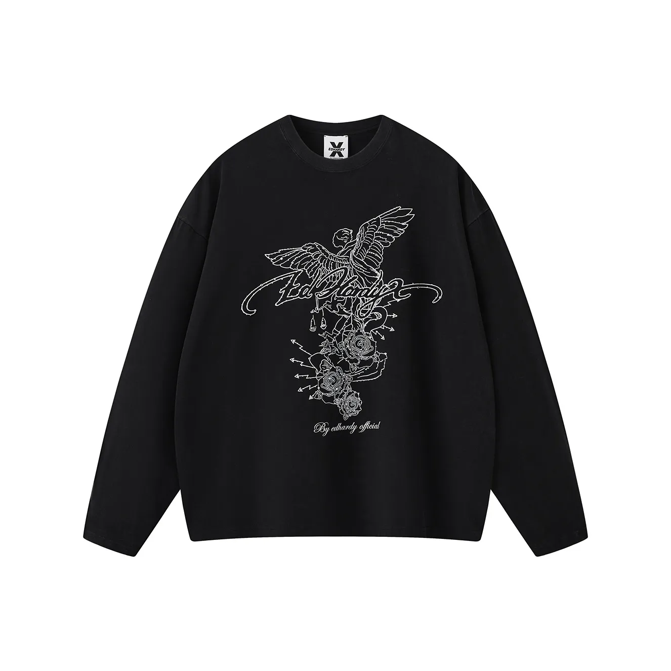 ED HARDY X Черный Унисекс Свитшоты