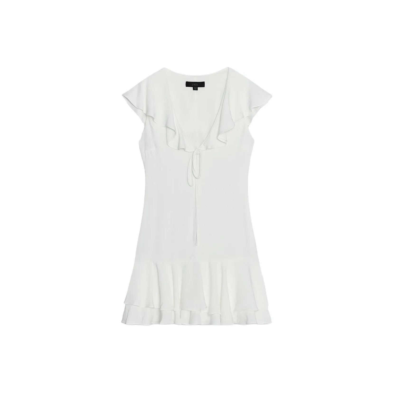 ZARA Белые Женские Платья без Рукавов