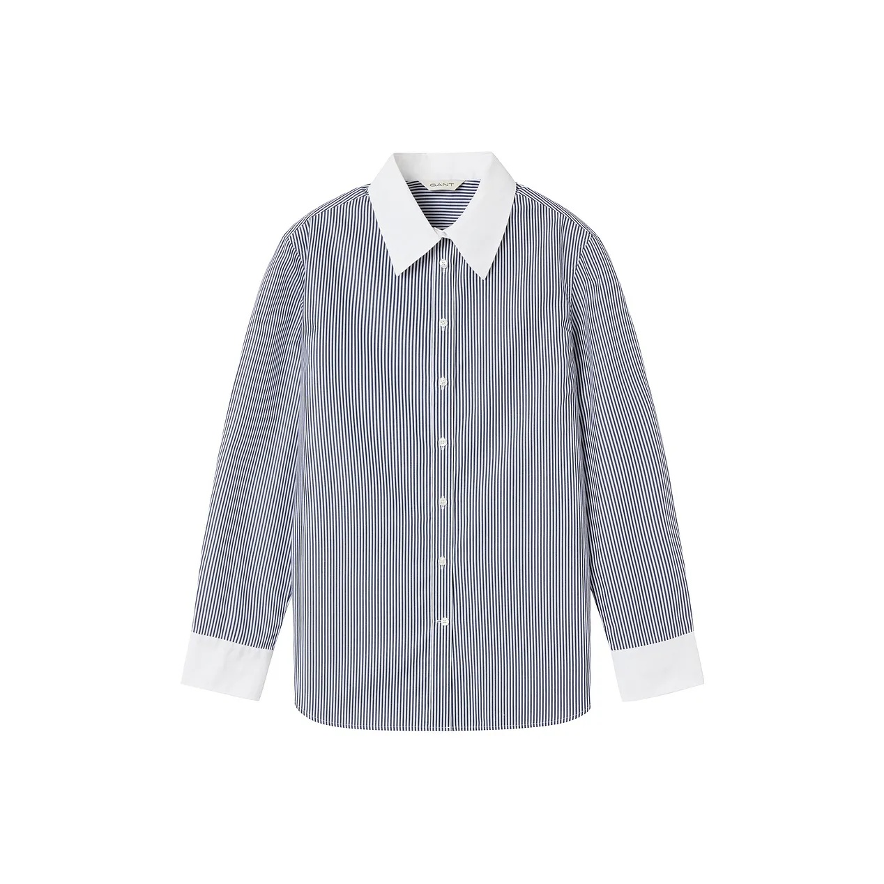 GANT 409 Темно-синий синий белый полосы женские рубашки